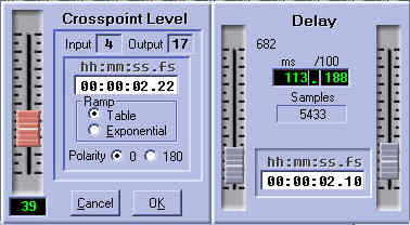 Crosspoint Control Window