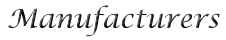Manufacturers