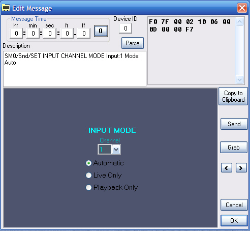 Set Input Mode