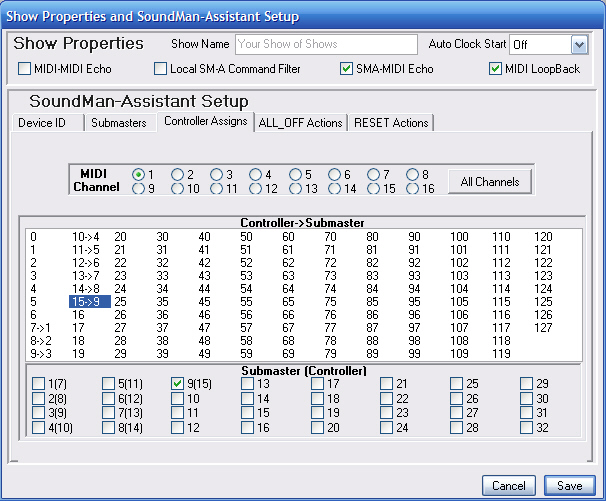 Setup Controllers